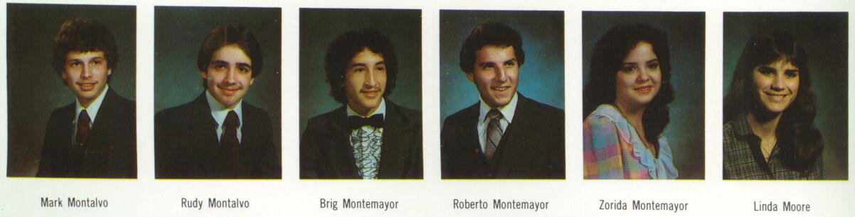 Index of 1983 Seniors from McAllen Memorial High School